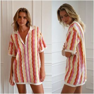 YLLW Felix Knit Dress — Sorbet M-L